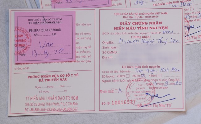 Humanitarian Blood Donation